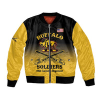 Personalised Buffalo Soldiers Bomber Jacket 10th Cavalry Regiment - Wonder Print Shop
