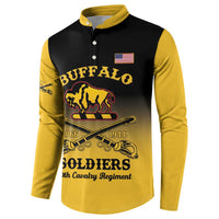 Personalised Buffalo Soldiers Button Sweatshirt 10th Cavalry Regiment - Wonder Print Shop