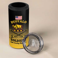 Personalised Buffalo Soldiers 4 in 1 Can Cooler Tumbler 10th Cavalry Regiment - Wonder Print Shop