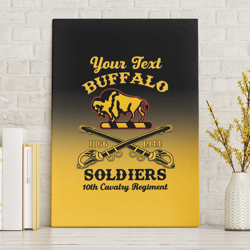 Personalised Buffalo Soldiers Canvas Wall Art 10th Cavalry Regiment - Wonder Print Shop