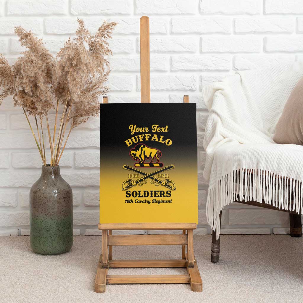 Personalised Buffalo Soldiers Canvas Wall Art 10th Cavalry Regiment - Wonder Print Shop