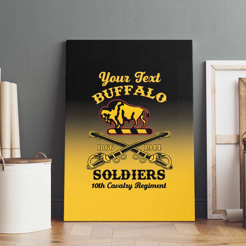 Personalised Buffalo Soldiers Canvas Wall Art 10th Cavalry Regiment - Wonder Print Shop