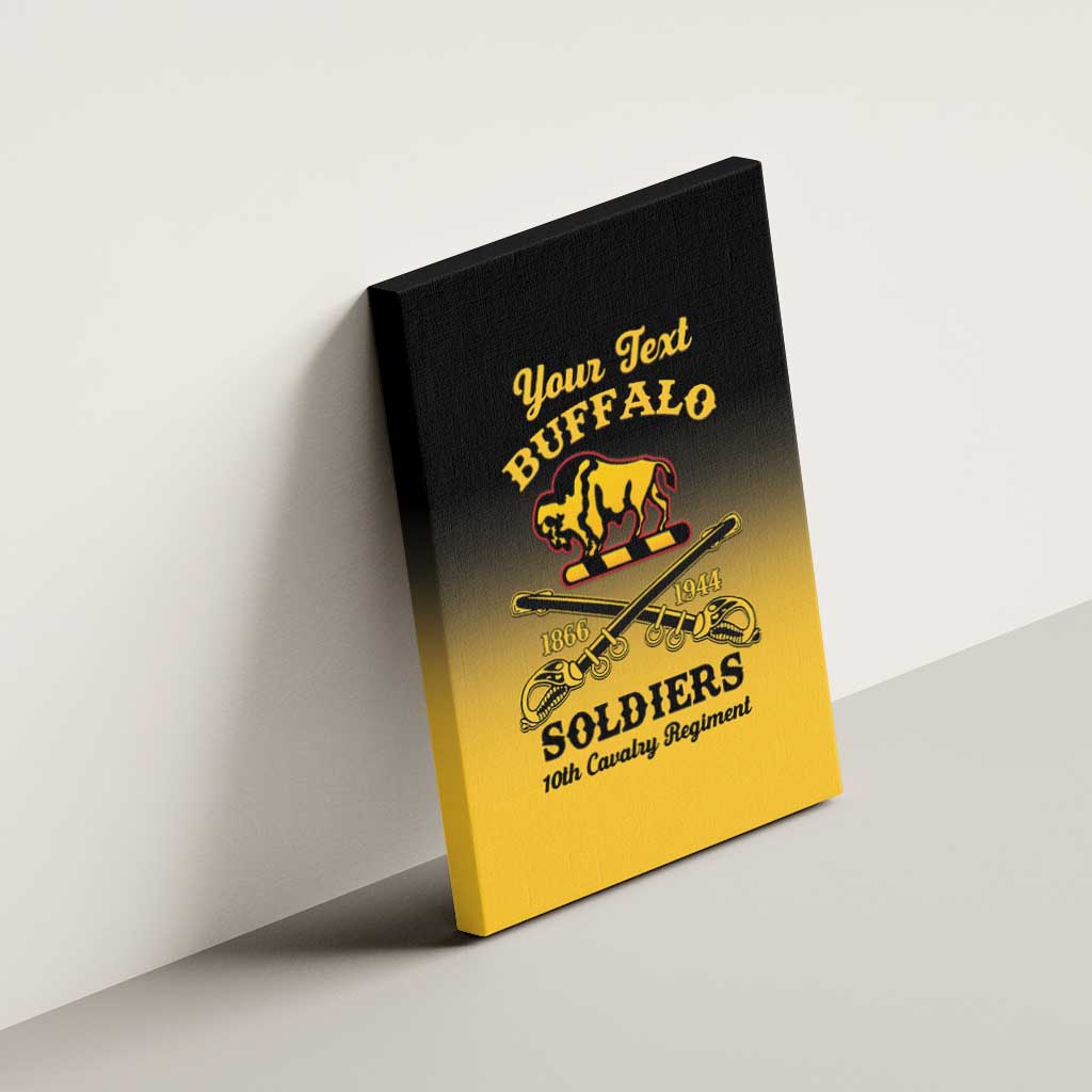 Personalised Buffalo Soldiers Canvas Wall Art 10th Cavalry Regiment - Wonder Print Shop