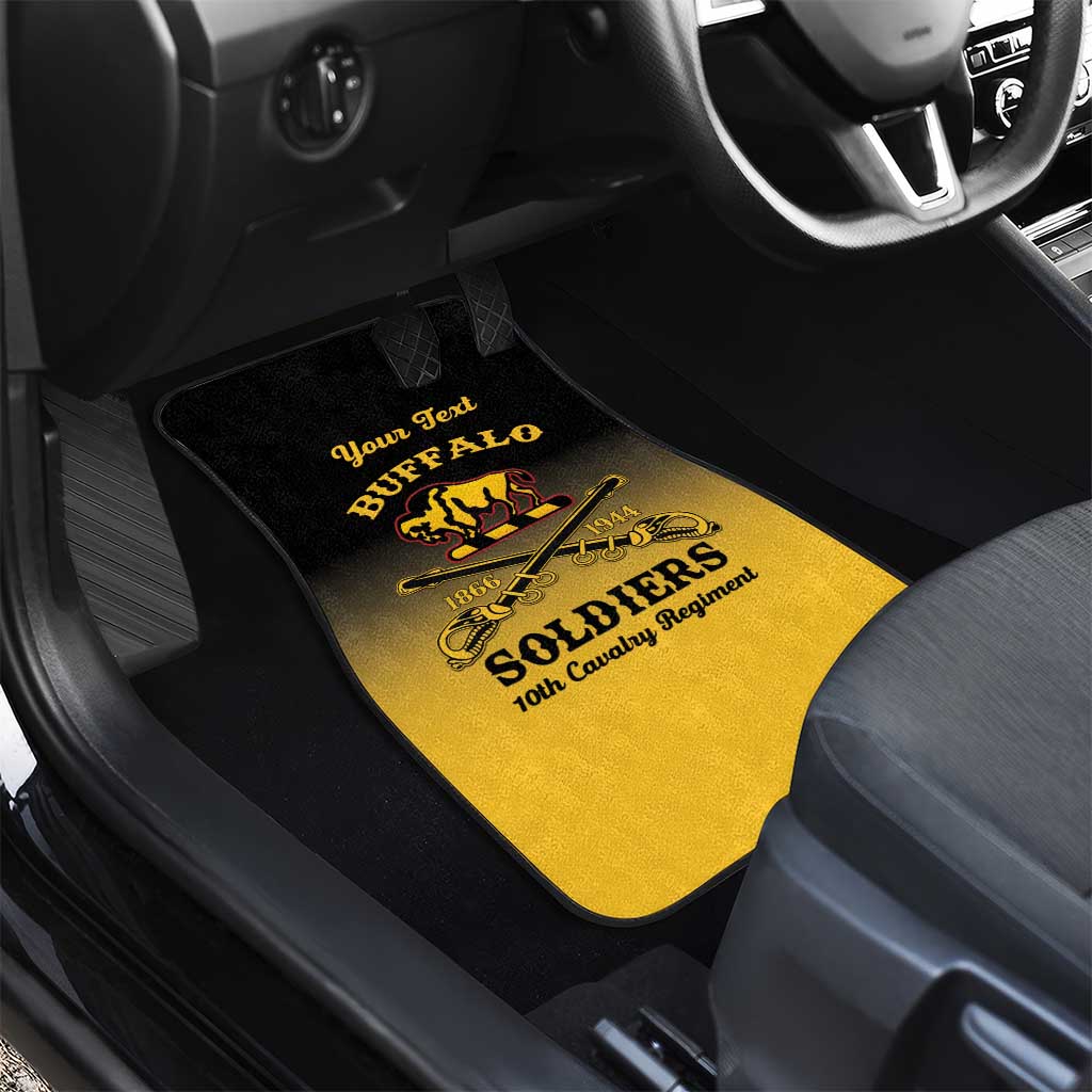 Personalised Buffalo Soldiers Car Mats 10th Cavalry Regiment - Wonder Print Shop
