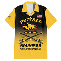 Personalised Buffalo Soldiers Family Matching Long Sleeve Bodycon Dress and Hawaiian Shirt 10th Cavalry Regiment - Wonder Print Shop