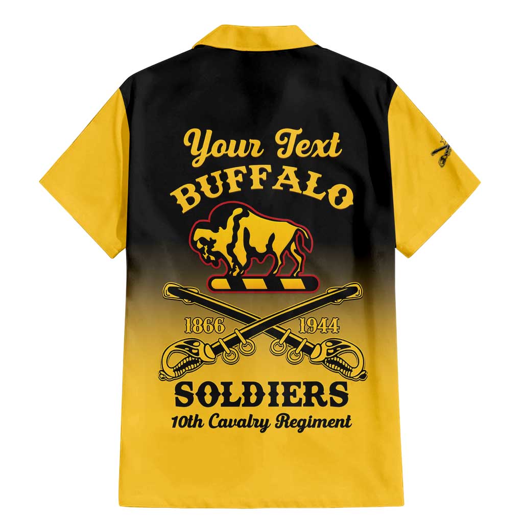 Personalised Buffalo Soldiers Family Matching Mermaid Dress and Hawaiian Shirt 10th Cavalry Regiment - Wonder Print Shop