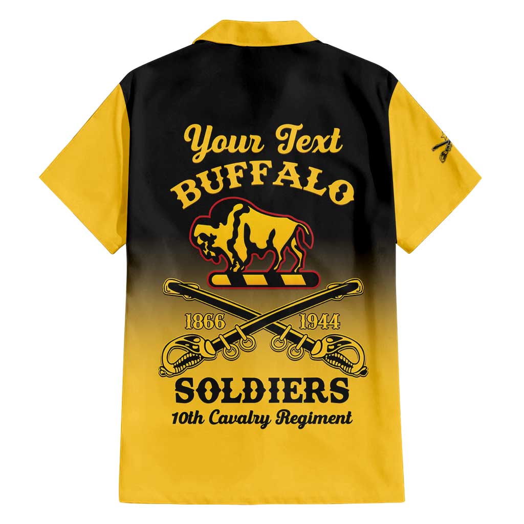 Personalised Buffalo Soldiers Family Matching Off Shoulder Maxi Dress and Hawaiian Shirt 10th Cavalry Regiment - Wonder Print Shop