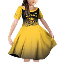 Personalised Buffalo Soldiers Family Matching Off Shoulder Short Dress and Hawaiian Shirt 10th Cavalry Regiment - Wonder Print Shop