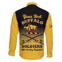 Personalised Buffalo Soldiers Family Matching Off Shoulder Short Dress and Hawaiian Shirt 10th Cavalry Regiment - Wonder Print Shop