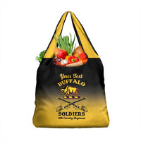 Personalised Buffalo Soldiers Grocery Bag 10th Cavalry Regiment