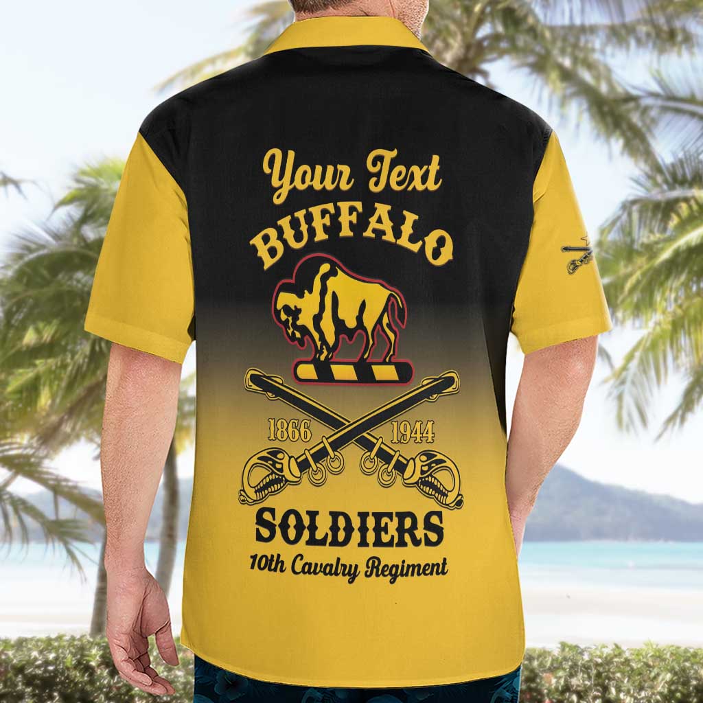 Personalised Buffalo Soldiers Hawaiian Shirt 10th Cavalry Regiment - Wonder Print Shop