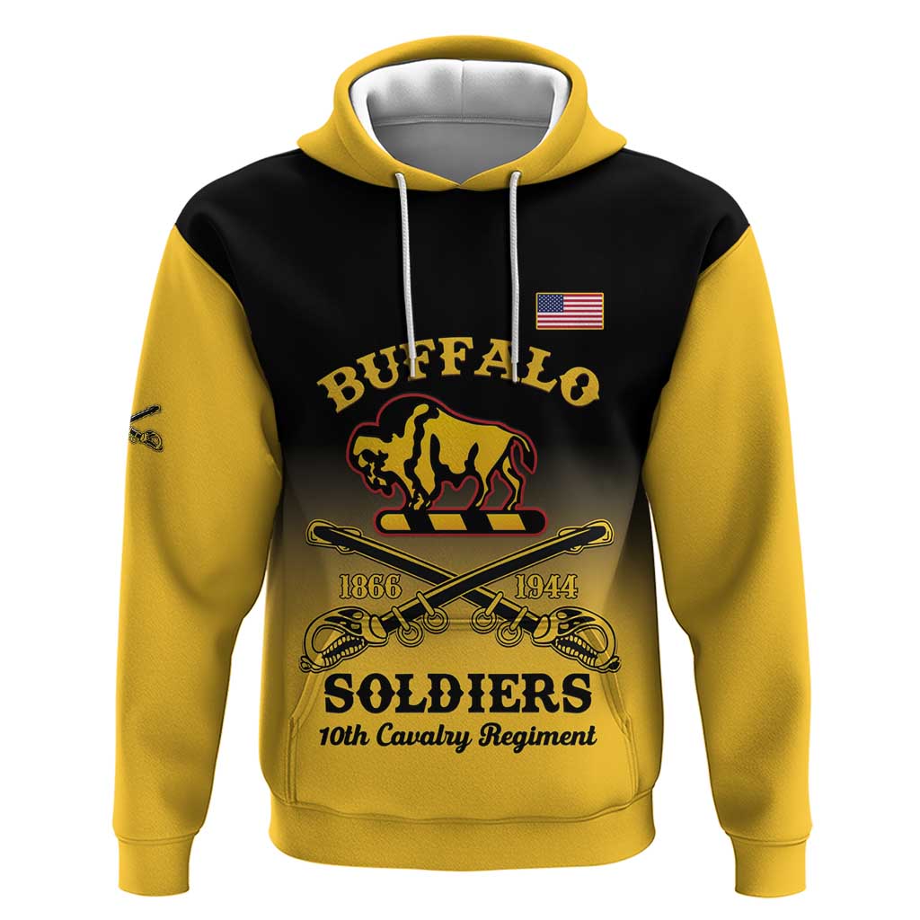 Personalised Buffalo Soldiers Hoodie 10th Cavalry Regiment - Wonder Print Shop