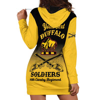 Personalised Buffalo Soldiers Hoodie Dress 10th Cavalry Regiment - Wonder Print Shop
