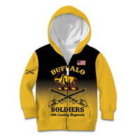 Personalised Buffalo Soldiers Kid Hoodie 10th Cavalry Regiment - Wonder Print Shop