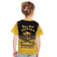 Personalised Buffalo Soldiers Kid T Shirt 10th Cavalry Regiment - Wonder Print Shop