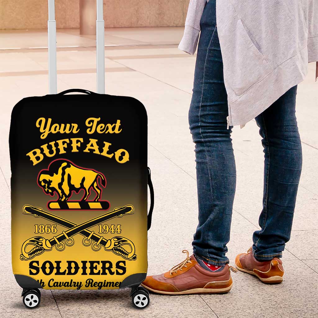 Personalised Buffalo Soldiers Luggage Cover 10th Cavalry Regiment - Wonder Print Shop