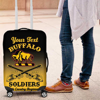 Personalised Buffalo Soldiers Luggage Cover 10th Cavalry Regiment - Wonder Print Shop