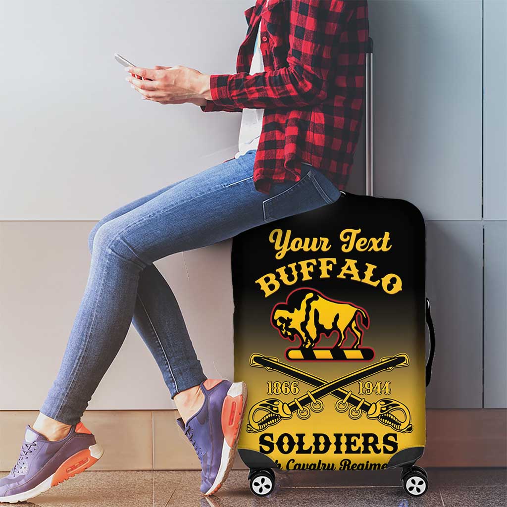 Personalised Buffalo Soldiers Luggage Cover 10th Cavalry Regiment - Wonder Print Shop