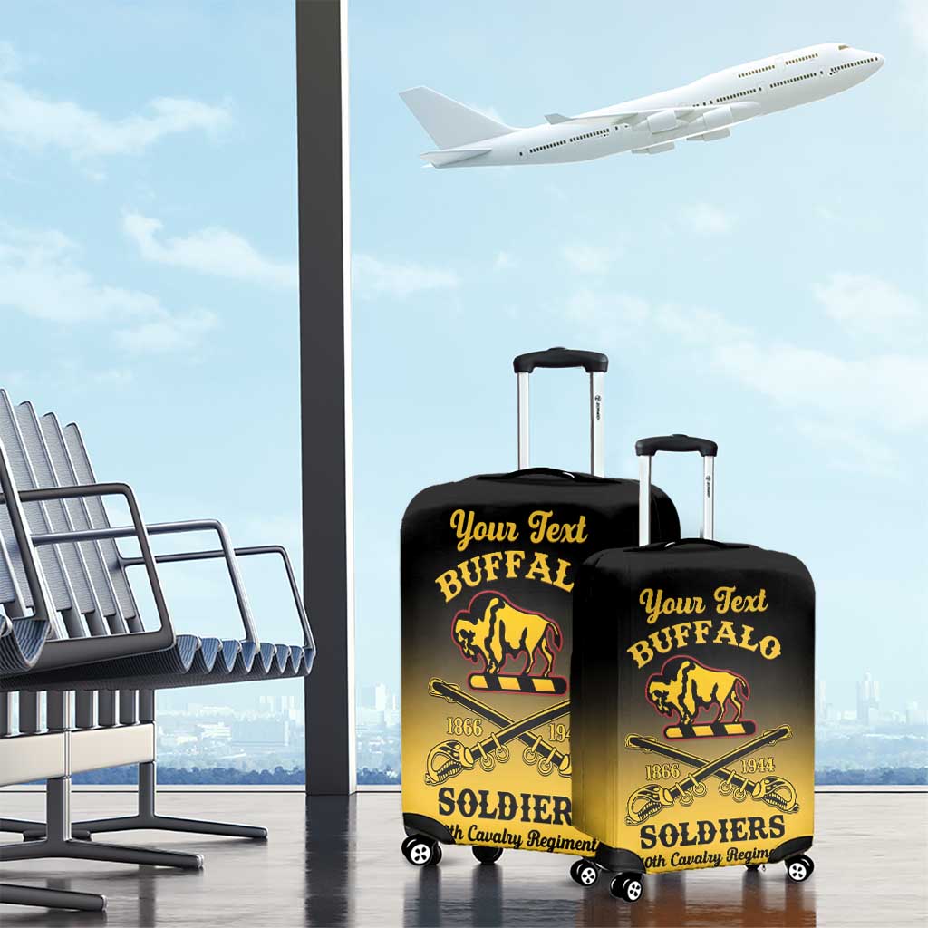 Personalised Buffalo Soldiers Luggage Cover 10th Cavalry Regiment - Wonder Print Shop