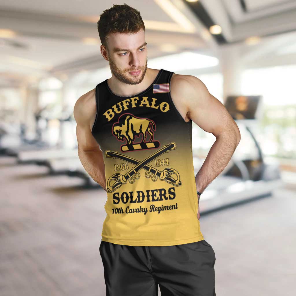 Personalised Buffalo Soldiers Men Tank Top 10th Cavalry Regiment - Wonder Print Shop