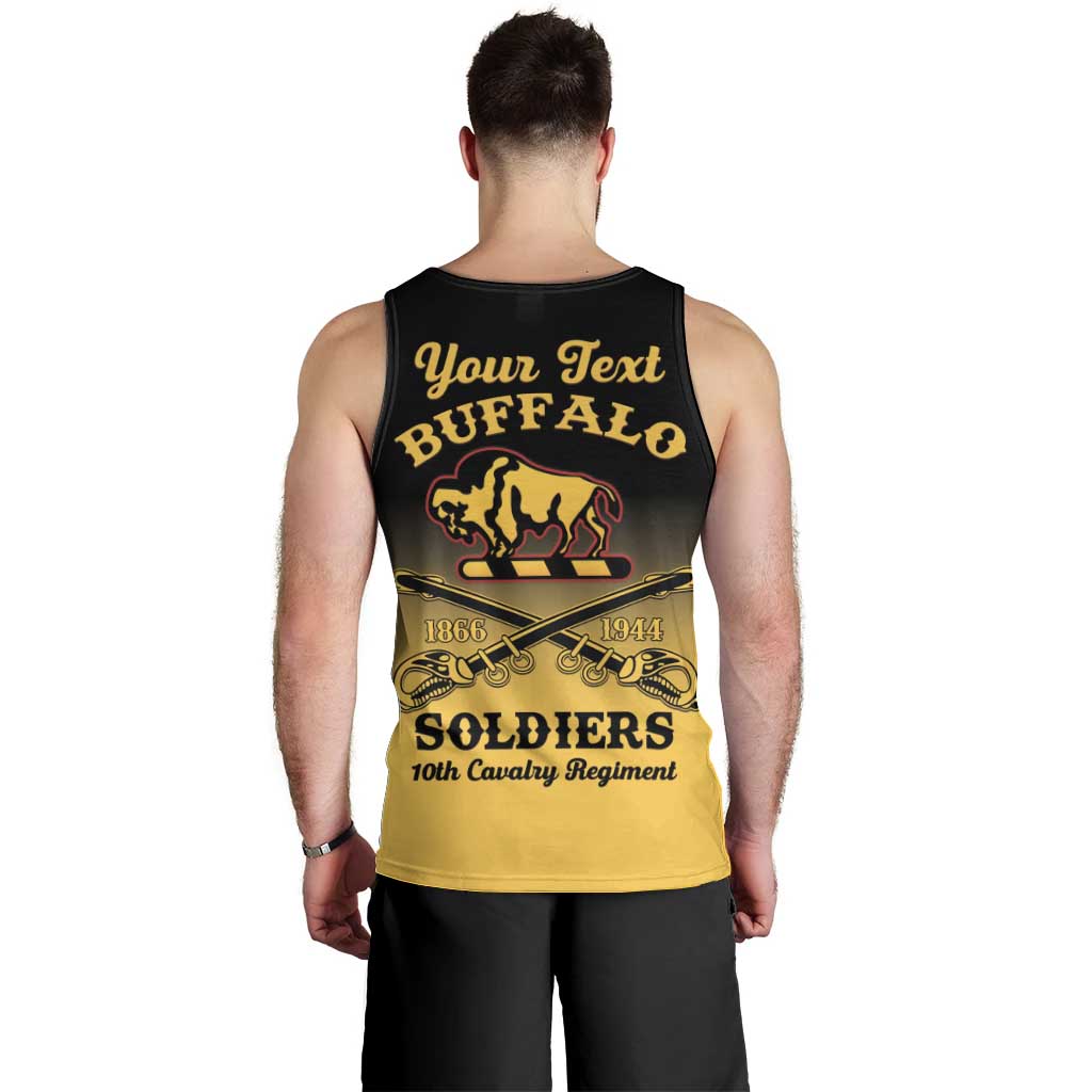 Personalised Buffalo Soldiers Men Tank Top 10th Cavalry Regiment - Wonder Print Shop