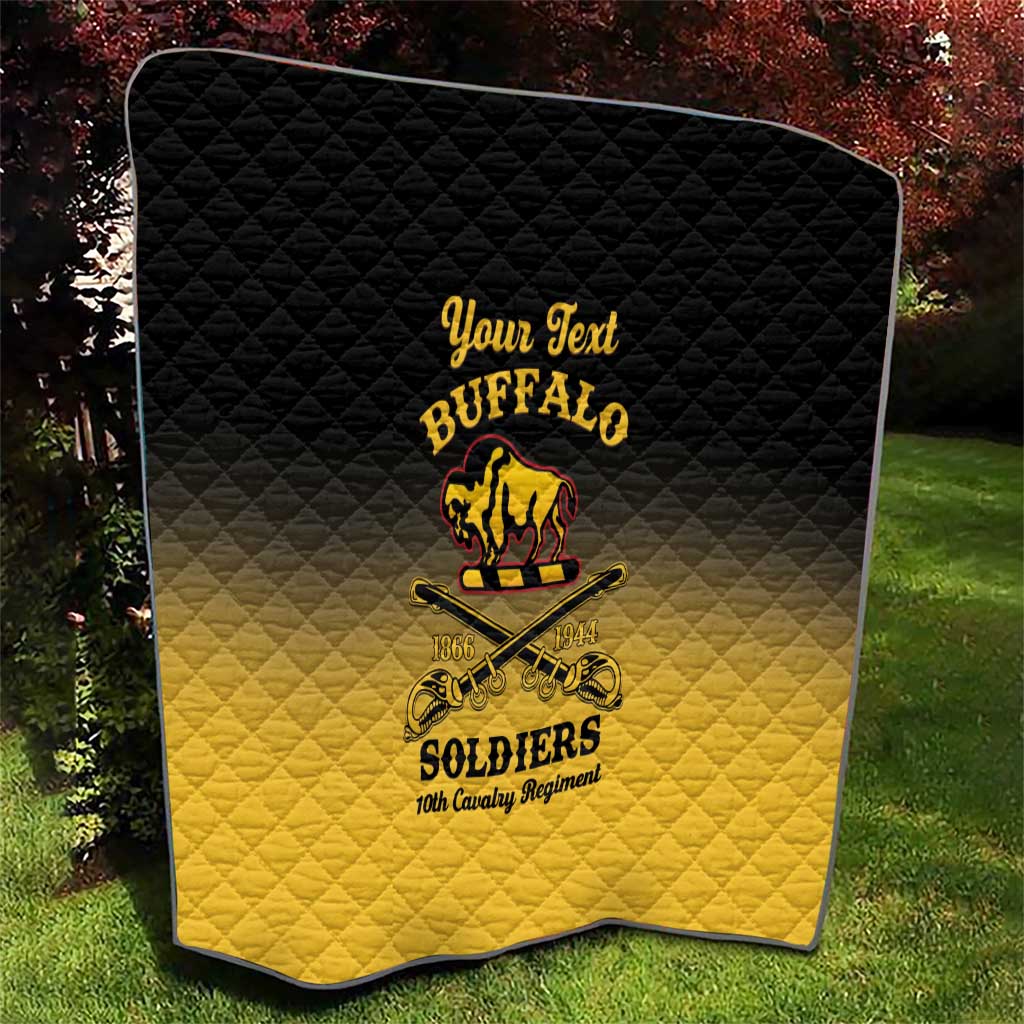 Personalised Buffalo Soldiers Quilt 10th Cavalry Regiment - Wonder Print Shop