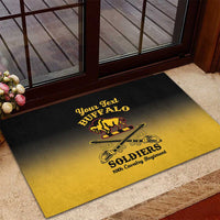 Personalised Buffalo Soldiers Rubber Doormat 10th Cavalry Regiment - Wonder Print Shop