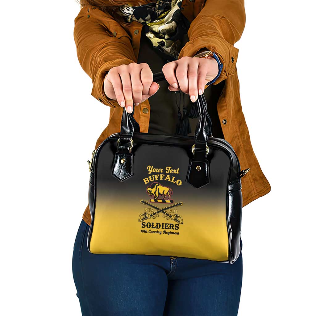 Personalised Buffalo Soldiers Shoulder Handbag 10th Cavalry Regiment