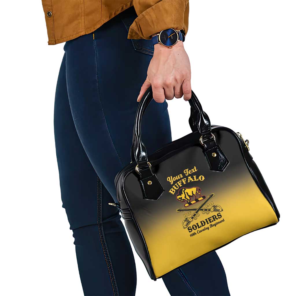 Personalised Buffalo Soldiers Shoulder Handbag 10th Cavalry Regiment