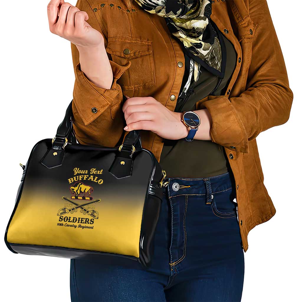 Personalised Buffalo Soldiers Shoulder Handbag 10th Cavalry Regiment