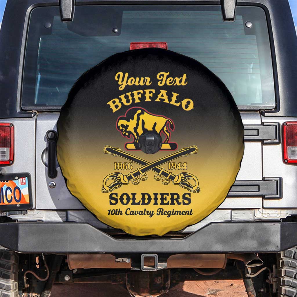 Personalised Buffalo Soldiers Spare Tire Cover 10th Cavalry Regiment - Wonder Print Shop