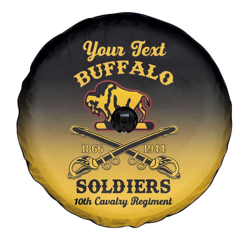 Personalised Buffalo Soldiers Spare Tire Cover 10th Cavalry Regiment - Wonder Print Shop