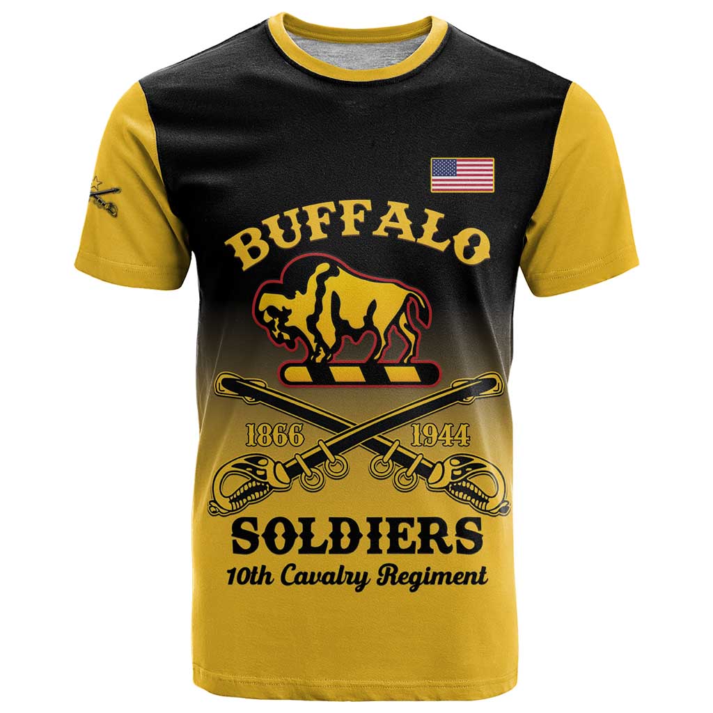 Personalised Buffalo Soldiers T Shirt 10th Cavalry Regiment - Wonder Print Shop