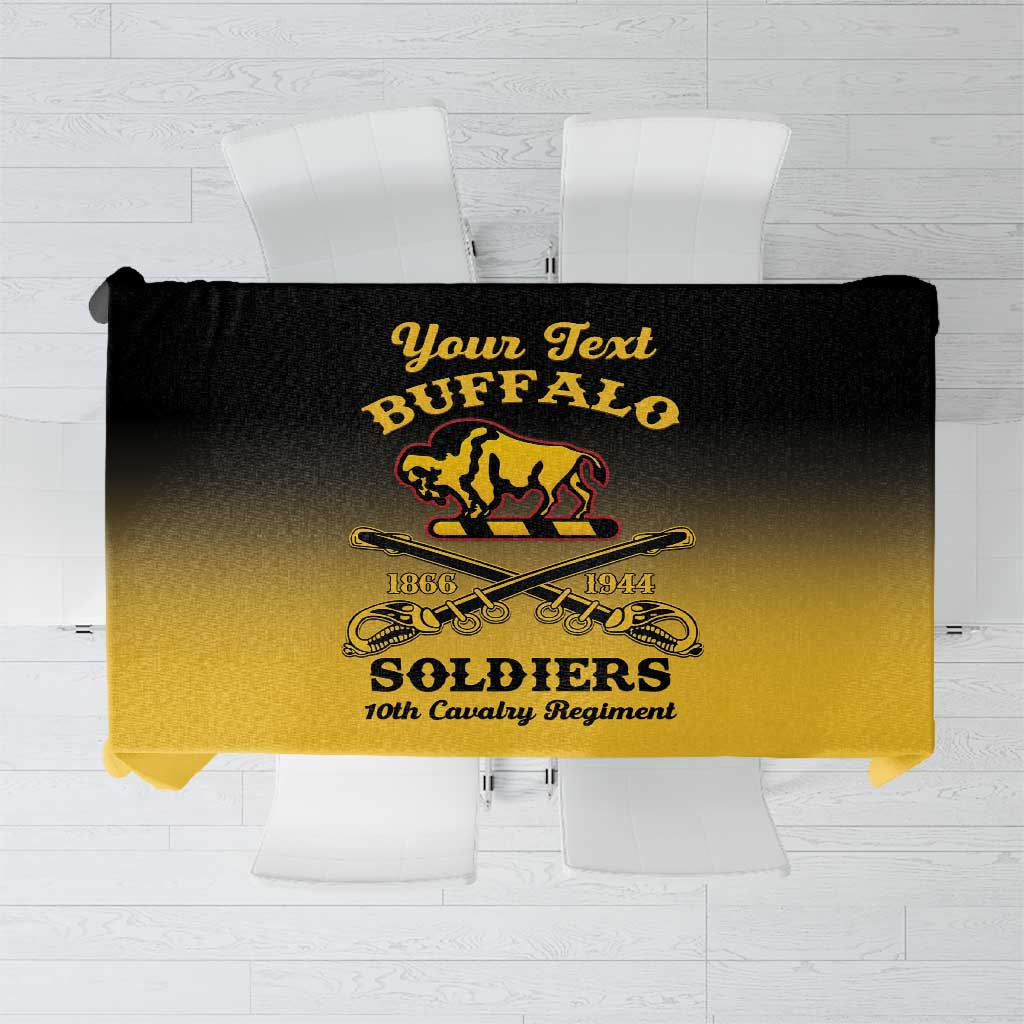 Personalised Buffalo Soldiers Tablecloth 10th Cavalry Regiment - Wonder Print Shop