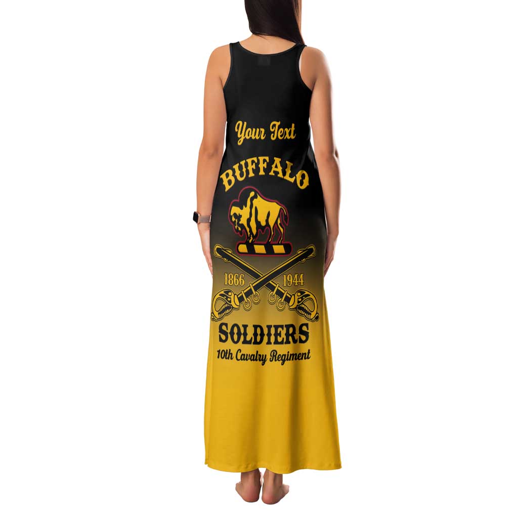 Personalised Buffalo Soldiers Tank Maxi Dress 10th Cavalry Regiment - Wonder Print Shop
