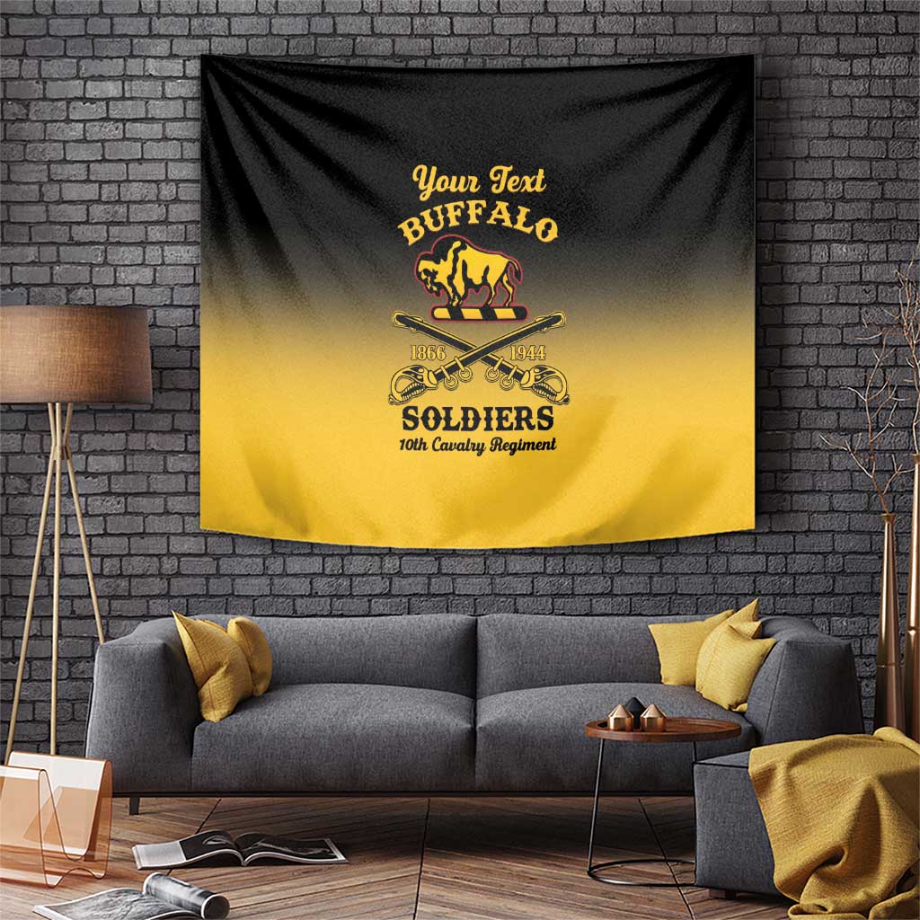 Personalised Buffalo Soldiers Tapestry 10th Cavalry Regiment - Wonder Print Shop