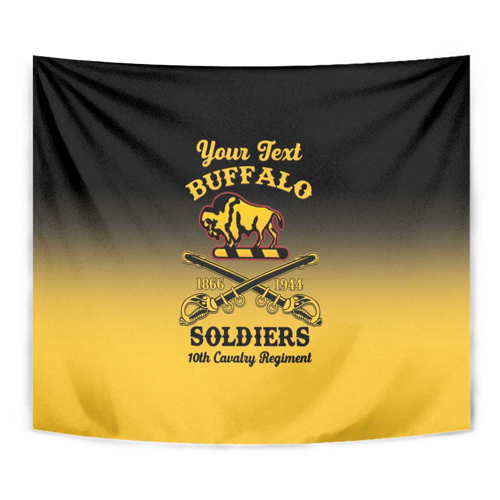 Personalised Buffalo Soldiers Tapestry 10th Cavalry Regiment - Wonder Print Shop
