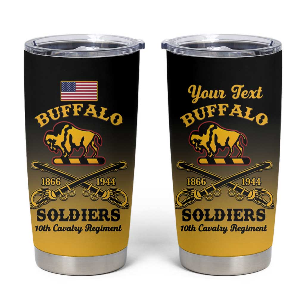 Personalised Buffalo Soldiers Tumbler Cup 10th Cavalry Regiment - Wonder Print Shop