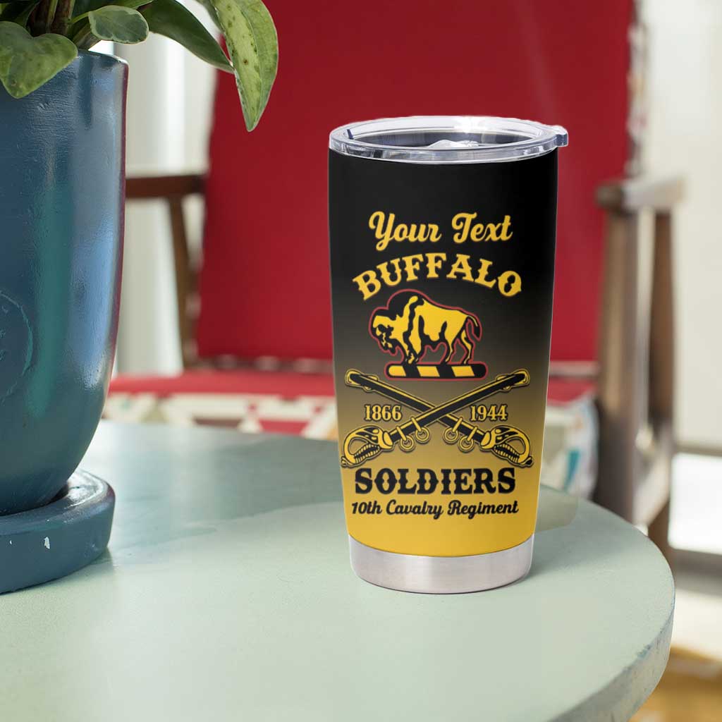Personalised Buffalo Soldiers Tumbler Cup 10th Cavalry Regiment - Wonder Print Shop