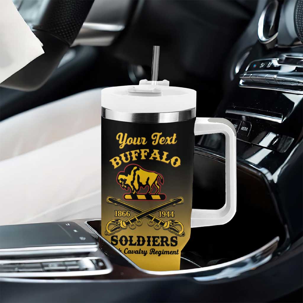 Personalised Buffalo Soldiers Tumbler With Handle 10th Cavalry Regiment - Wonder Print Shop