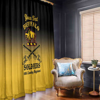 Personalised Buffalo Soldiers Window Curtain 10th Cavalry Regiment - Wonder Print Shop