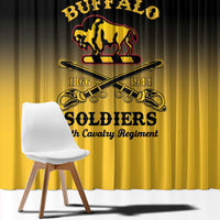Personalised Buffalo Soldiers Window Curtain 10th Cavalry Regiment - Wonder Print Shop