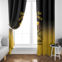 Personalised Buffalo Soldiers Window Curtain 10th Cavalry Regiment - Wonder Print Shop