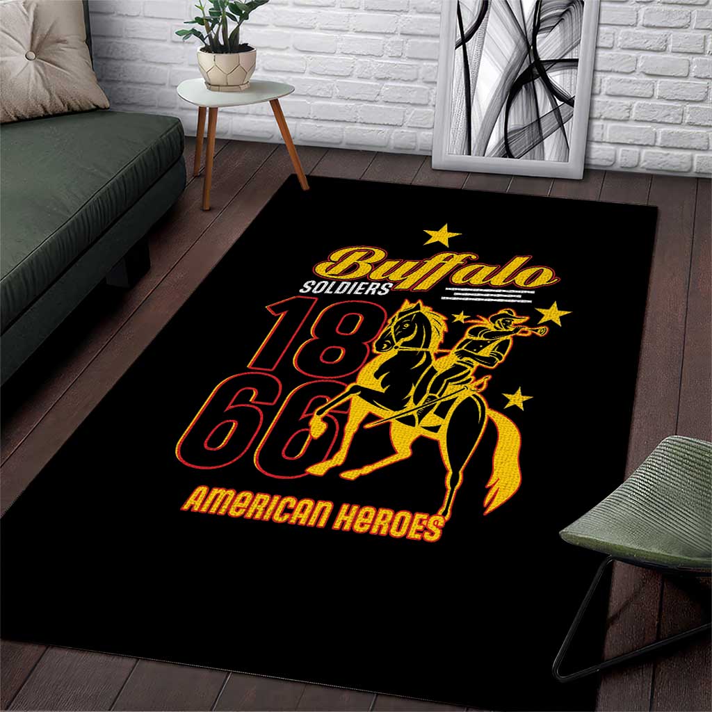 Buffalo Soldiers 9th and 10th Cavalry Area Rug American Heroes - Wonder Print Shop