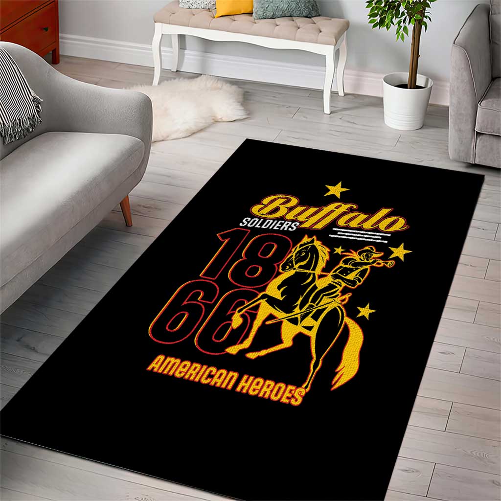 Buffalo Soldiers 9th and 10th Cavalry Area Rug American Heroes - Wonder Print Shop