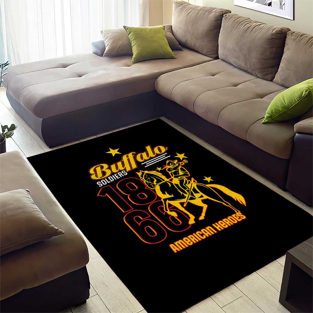 Buffalo Soldiers 9th and 10th Cavalry Area Rug American Heroes - Wonder Print Shop