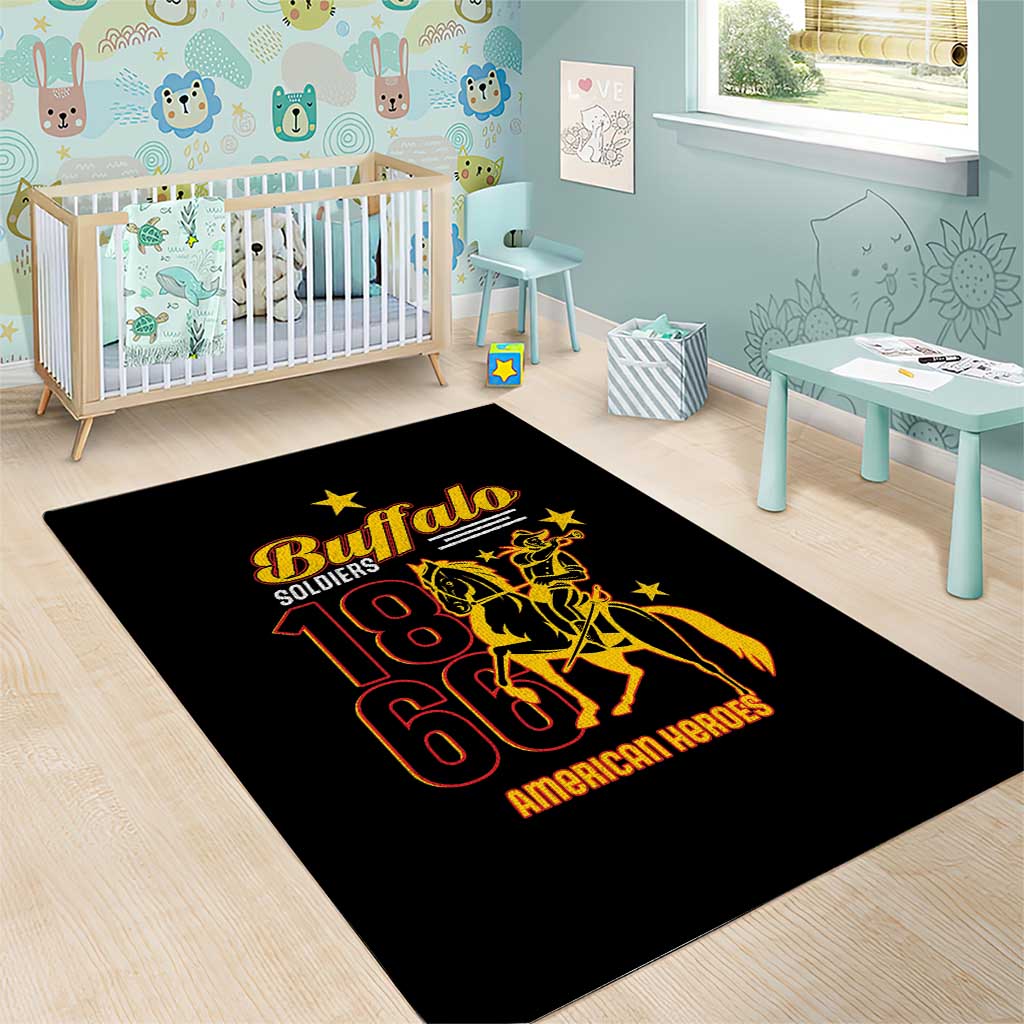 Buffalo Soldiers 9th and 10th Cavalry Area Rug American Heroes - Wonder Print Shop