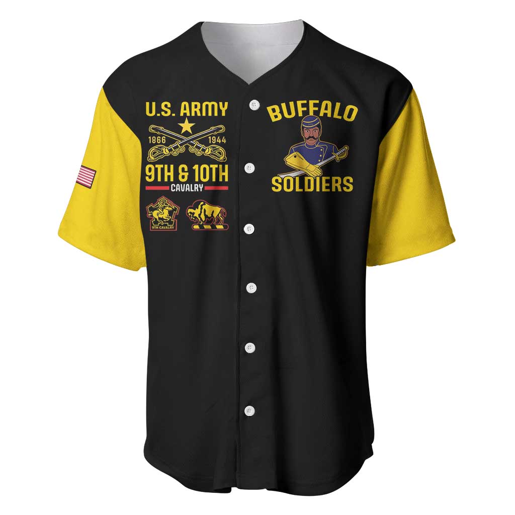 Buffalo Soldiers 9th and 10th Cavalry Baseball Jersey American Heroes - Wonder Print Shop
