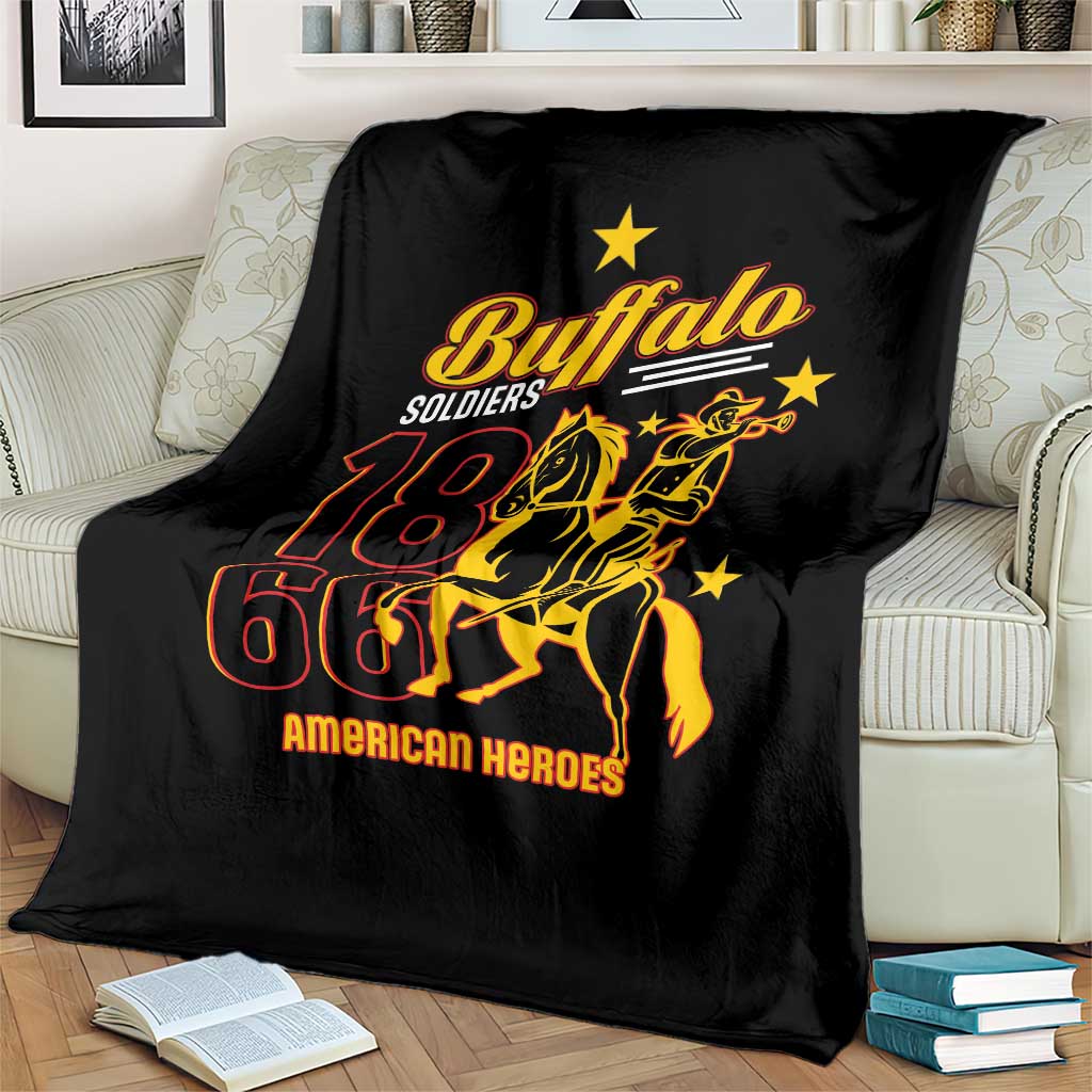 Buffalo Soldiers 9th and 10th Cavalry Blanket American Heroes