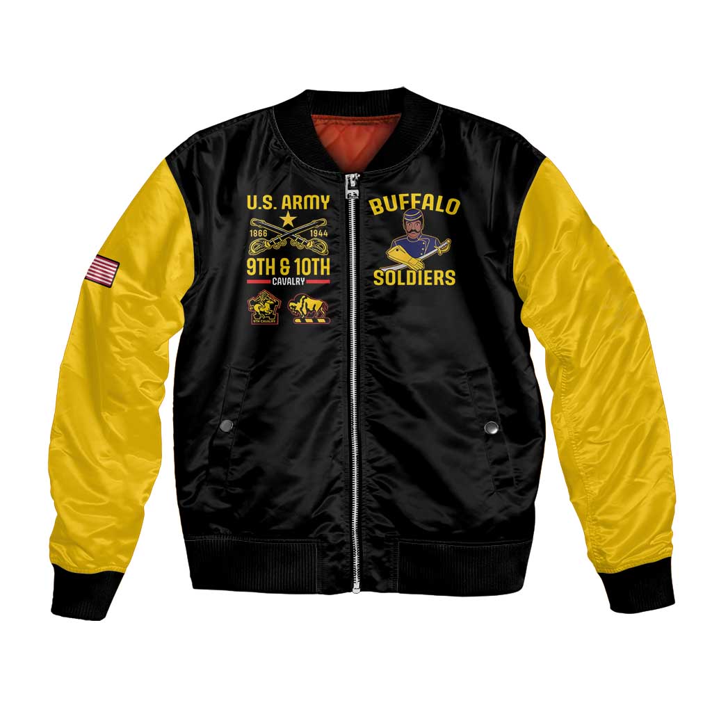 Buffalo Soldiers 9th and 10th Cavalry Bomber Jacket American Heroes - Wonder Print Shop